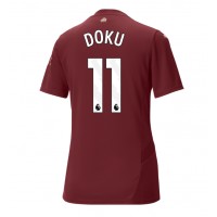 Manchester City Jeremy Doku #11 Tredjedrakt Dame 2024-25 Kortermet